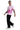 Pink Chaotic Oversized Printed T-Shirt