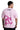 Pink Chaotic Oversized Printed T-Shirt
