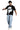 White Abstract Face T-Shirt