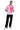 Oversized Pink Abstract Face T-Shirt
