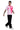 Oversized Pink Abstract Face T-Shirt