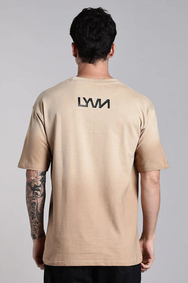 beige scar oversized t shirt