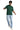 Green Brain On Vacation Oversized T-shirt