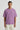 Lyvn Men's Solid Lilac Oversized T-Shirt