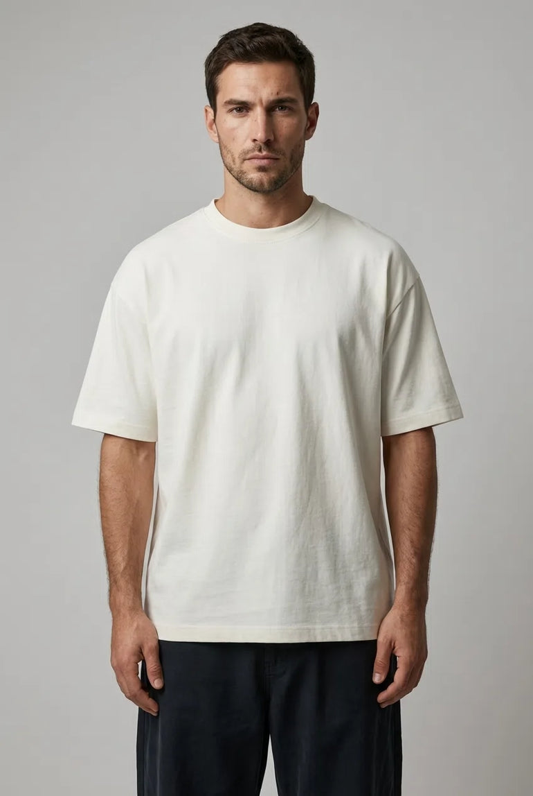LYVN MEN'S CLOUD DANCER OVERSIZED T-SHIRT