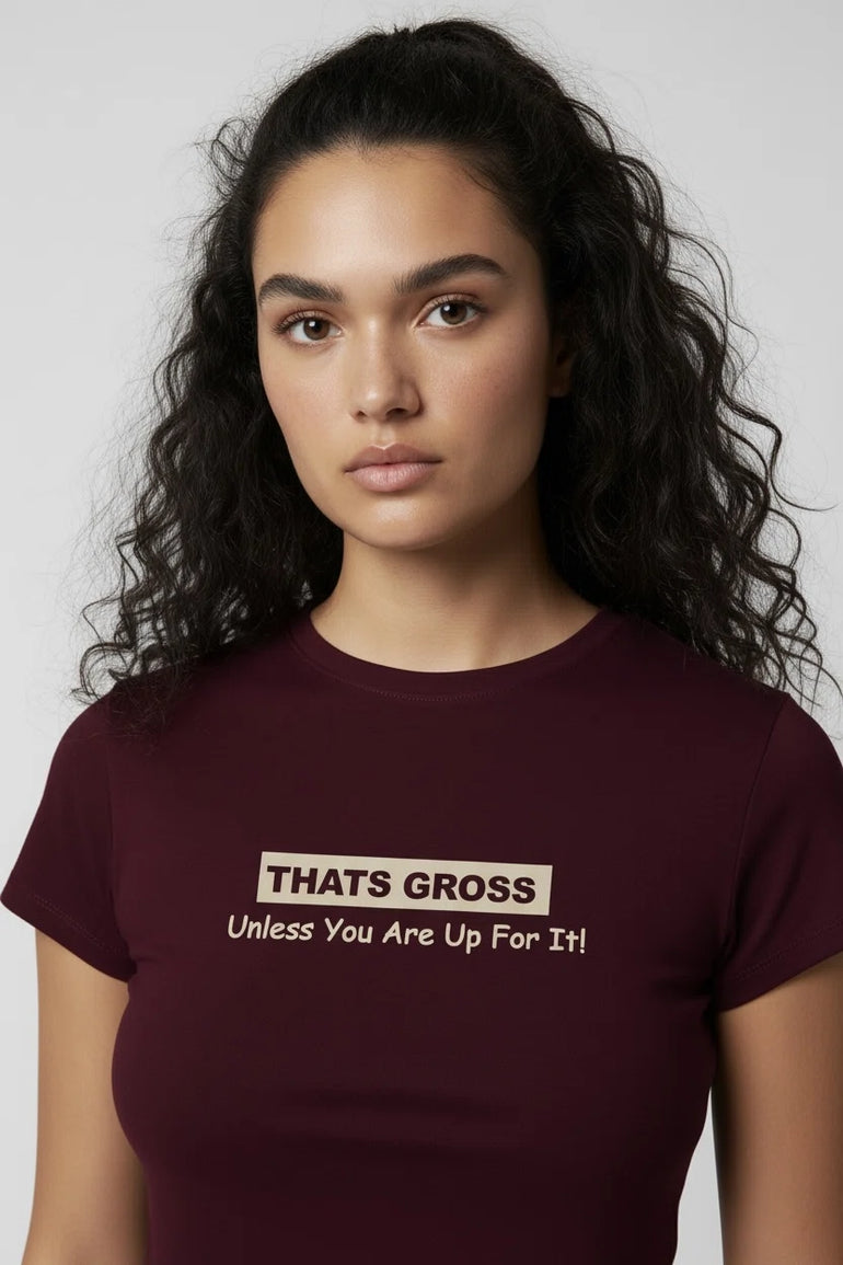 That's Gross! Graphic Crop Top