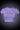 Purple graphic crop top with text that says LICK SIP SUCKand graphics on a dark background