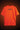 Orange unisex oversized t-shirt with 'LYVN' logo on the back against a dark background