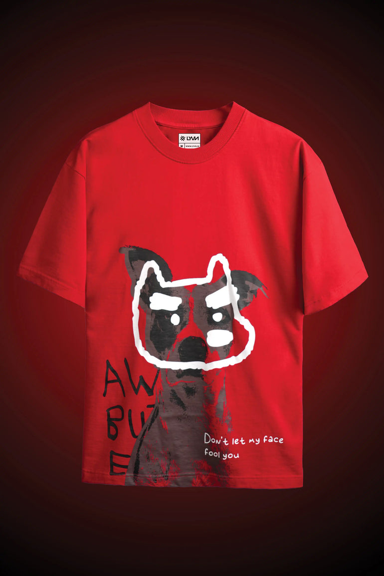 RED FOOL FACE T-SHIRT