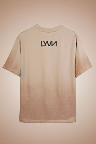 Beige Scar Oversized T-Shirt - backview