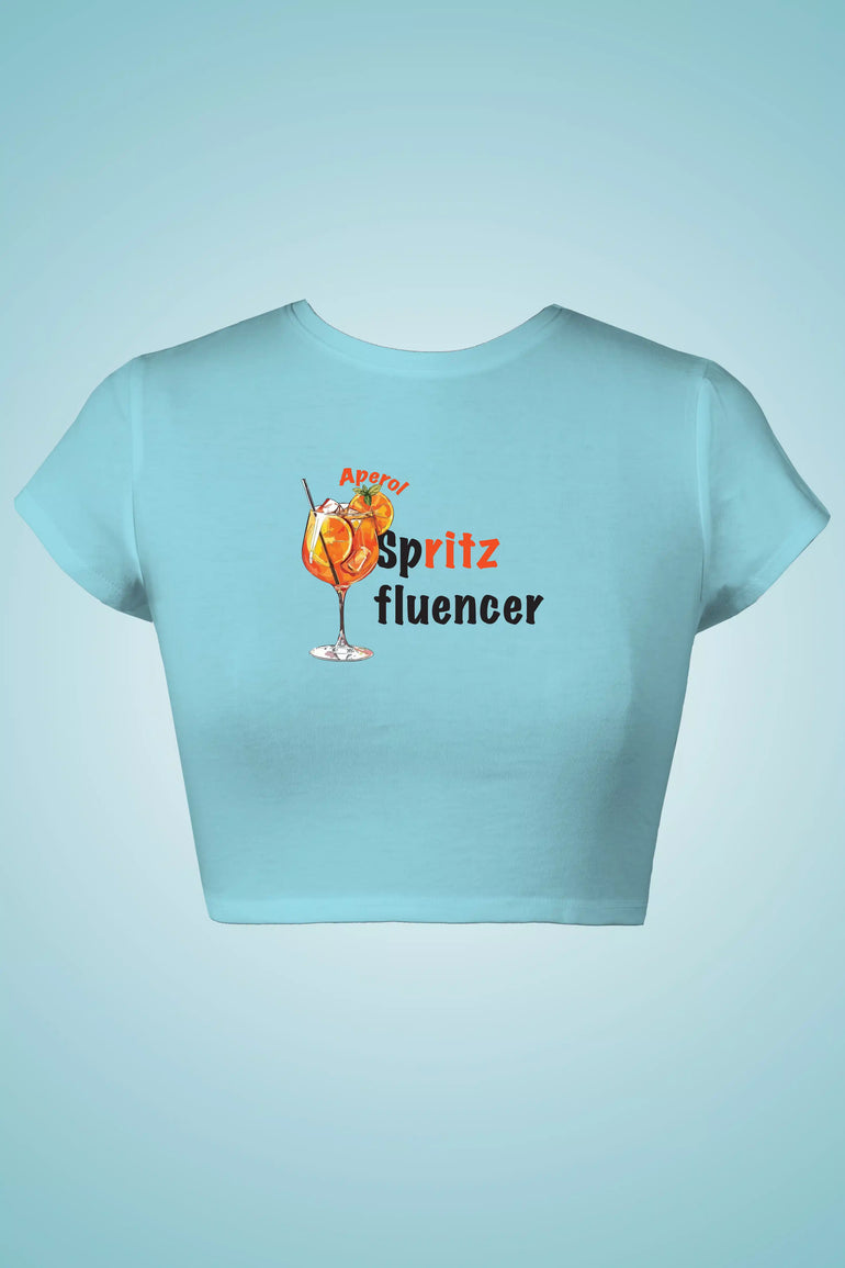 Spritzfluencer Graphic Crop Top