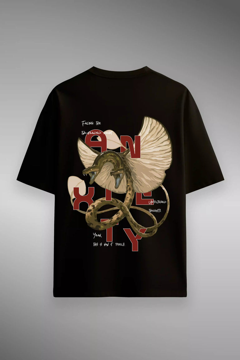 Anxiety Oversized Graphic T-Shirt