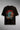 Black oversized graphic t-shirt with red Furious text and dynamic blue and orange skeleton artwork.