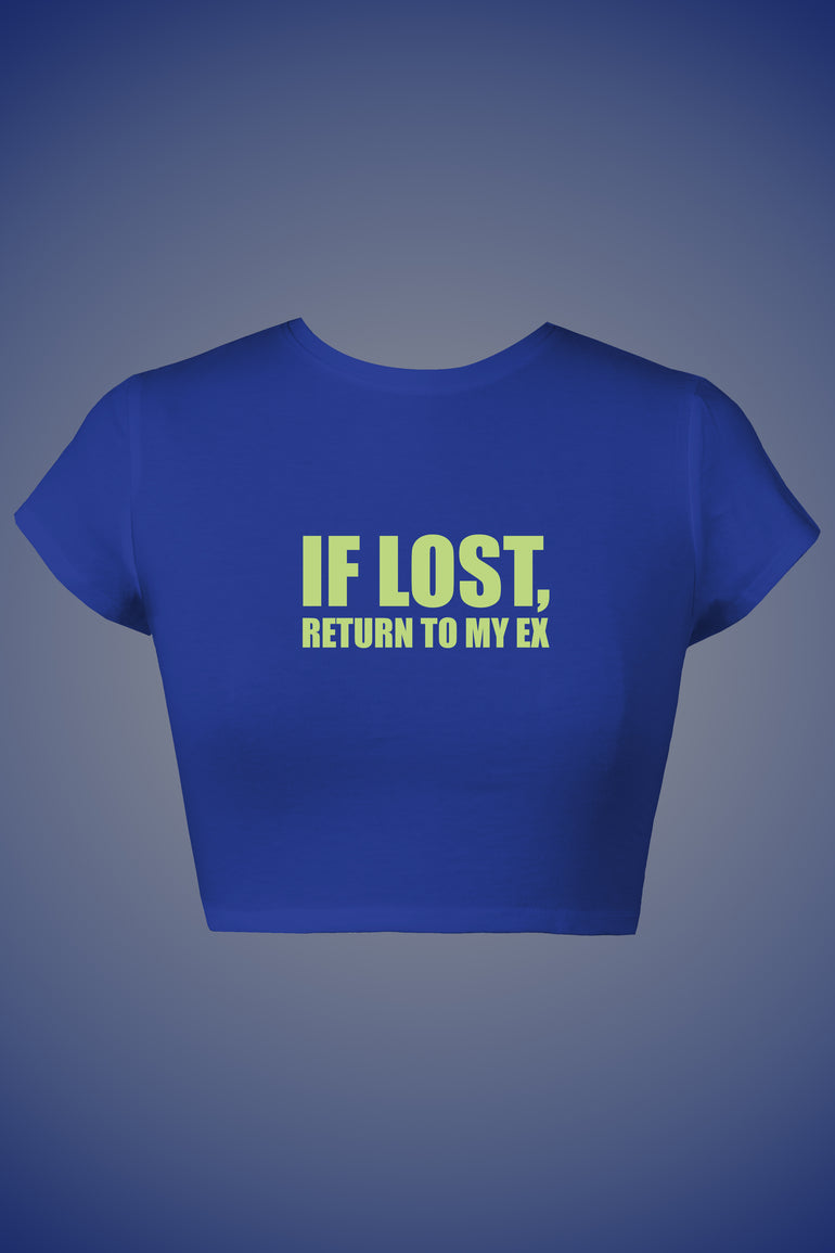 Return to My Ex Graphic Crop Top