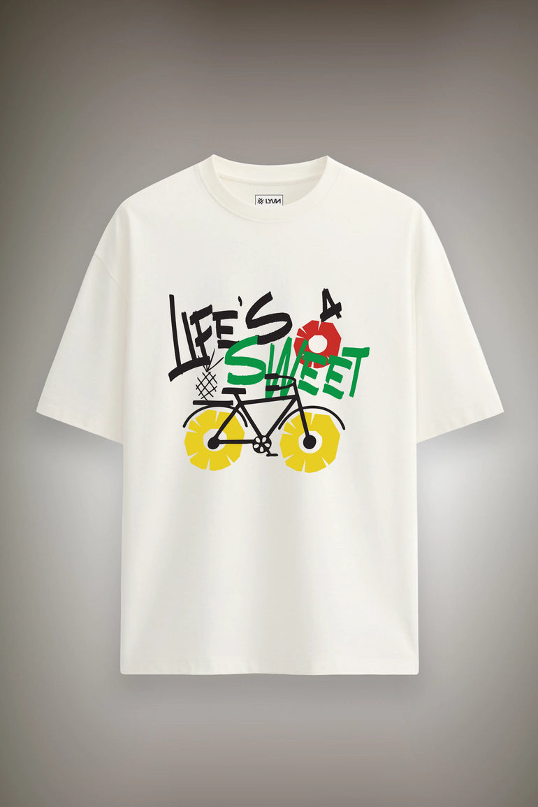 Life is a Pineapple Oversized Graphic T-Shirt