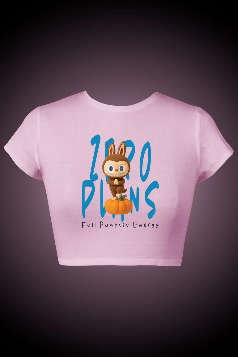 Zero Plans Graphic Crop Top