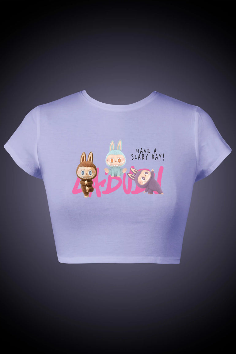 Scary Day Graphic Crop Top