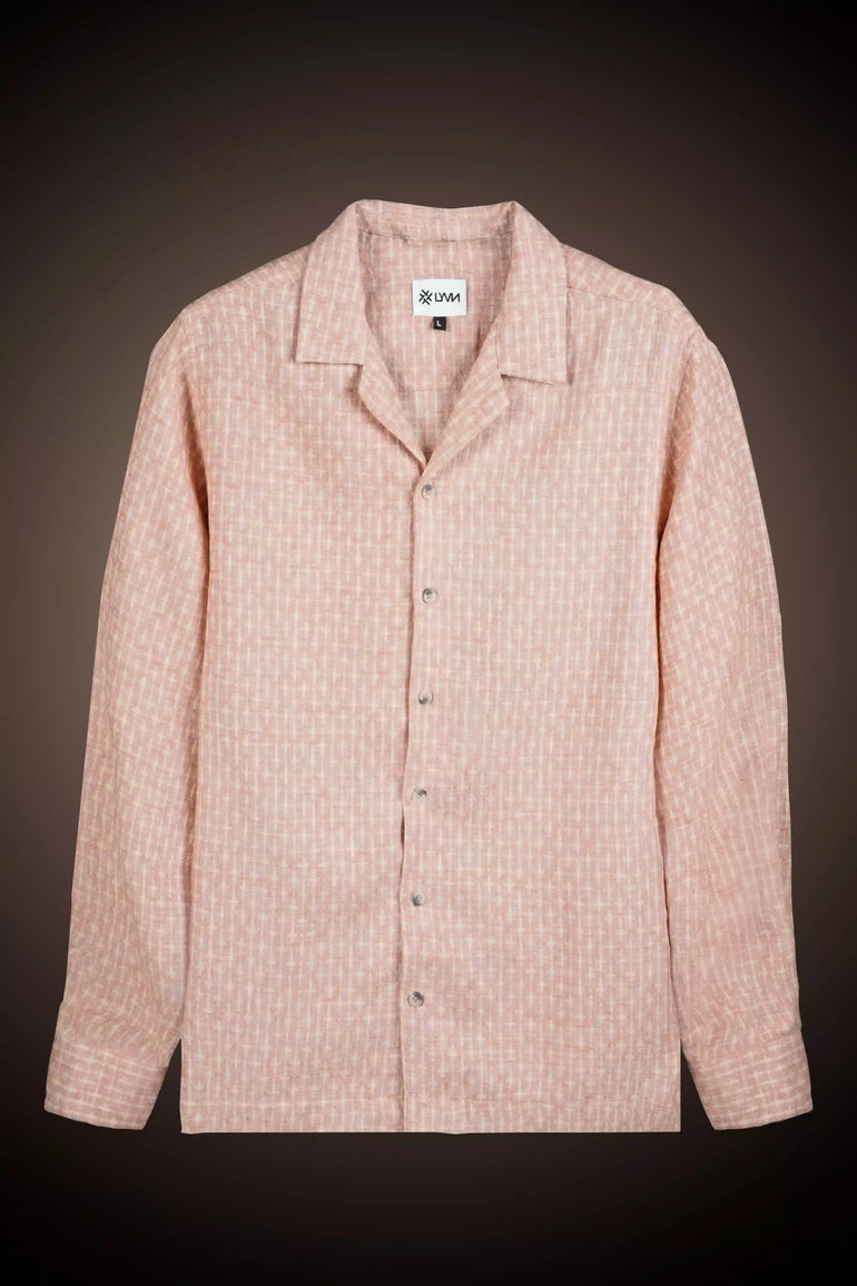 DUSTY ROSE JACQUARD FULL SLEEVE SHIRT