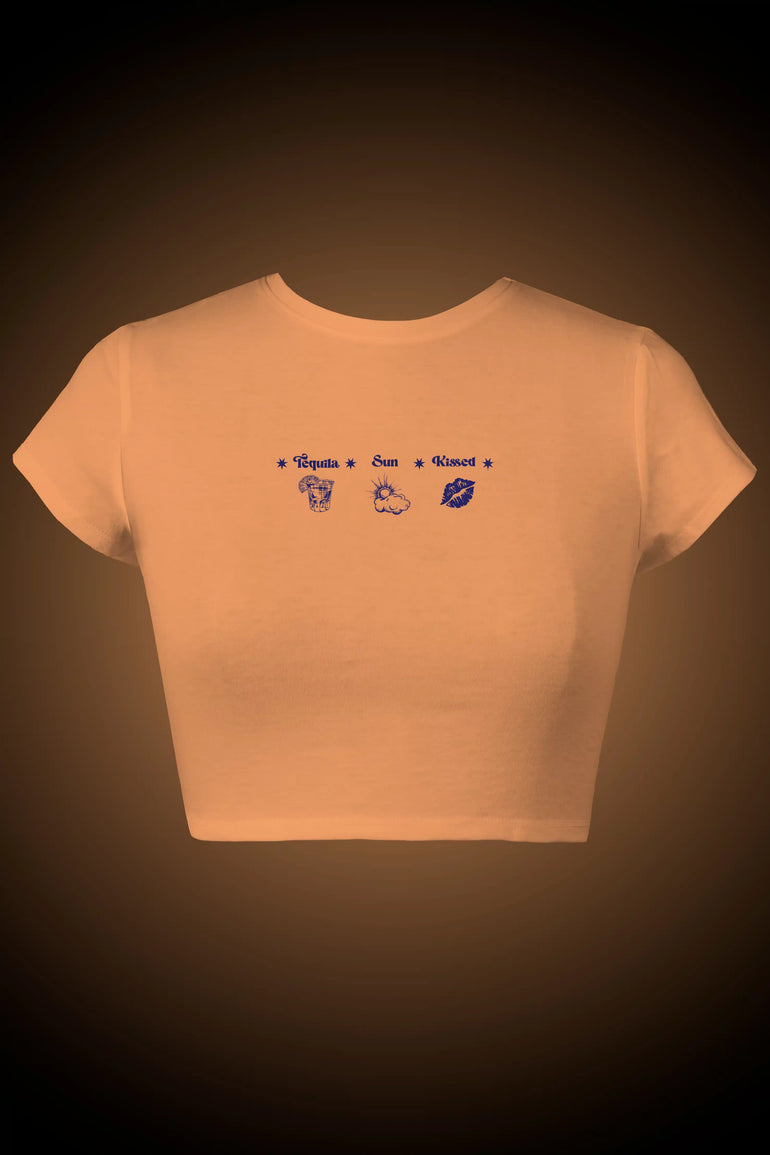 Sunkissed by Tequila Graphic Crop Top