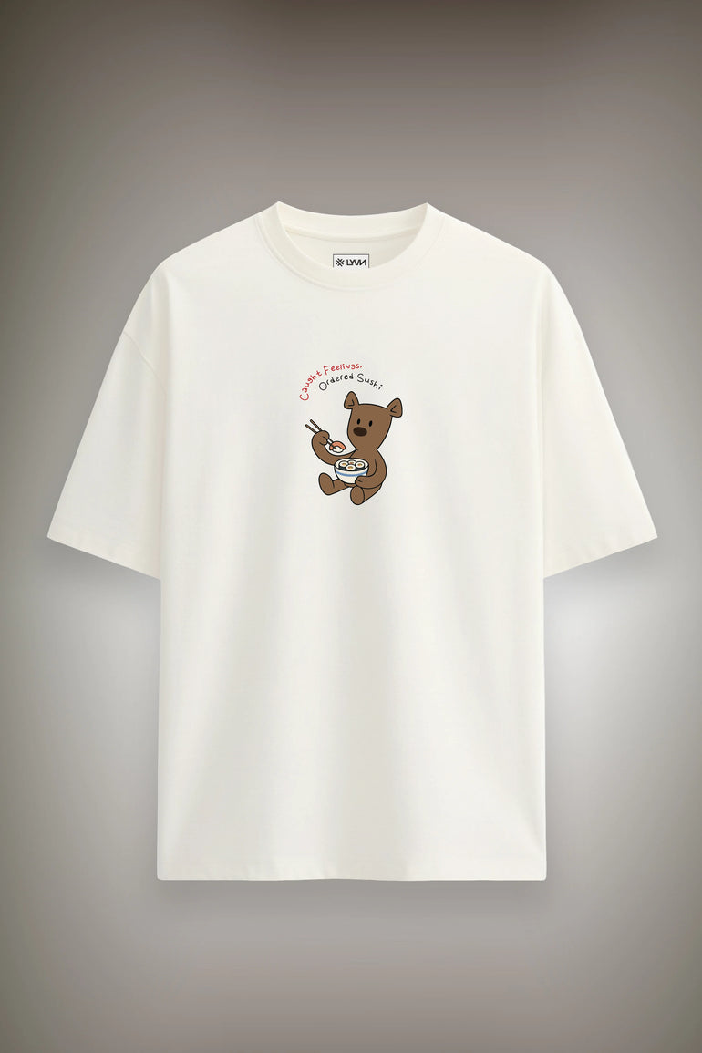 Sushi Bear Oversized Graphic T-Shirt