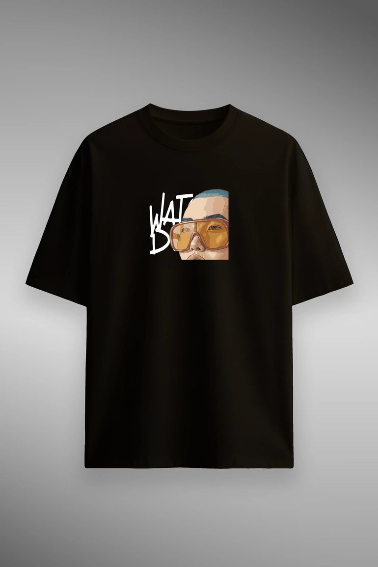 Whatcha' doing Oversized Graphic T Shirt